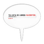 tu LISTA DE libros  Cake Picks