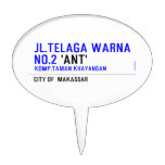 jl.telaga warna no.2  Cake Picks