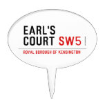 earl's court  Cake Picks