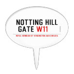 notting hill  gate  Cake Picks