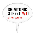 Shimtonic Street  Cake Picks