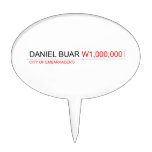 DANIEL BUAR  Cake Picks