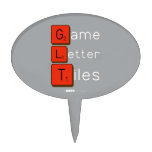 Game
 Letter
 Tiles  Cake Picks