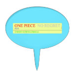 one piece  Cake Picks