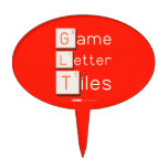 Game
 Letter
 Tiles  Cake Picks