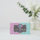 Cake Pop Bakery Design Business Card (Standing Front)