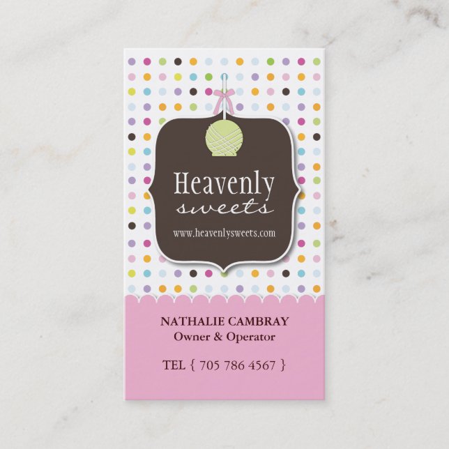 Cake Pop Business Card (Front)