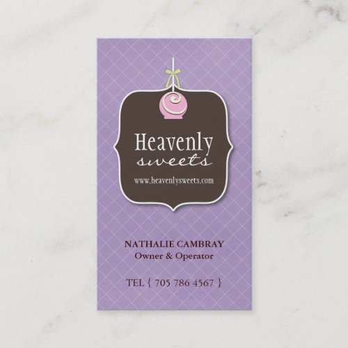 Cake Pop Business Card