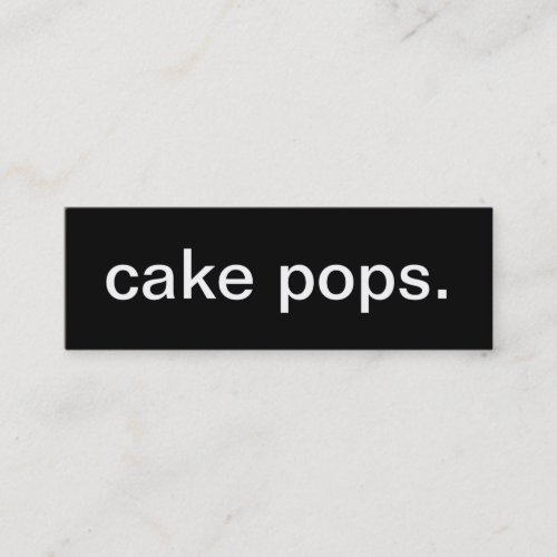 Cake Pop Business Card