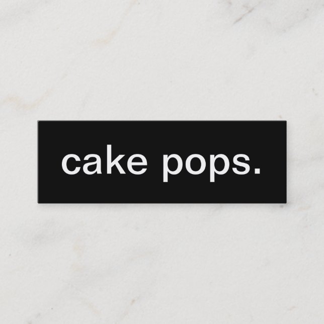 Cake Pop Business Card (Front)