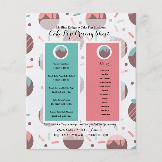 cake-pop-business-logo-pricing-list-flyer-zazzle