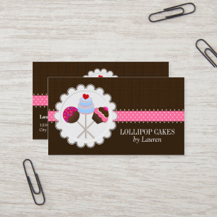 Cake Pops Baker Business Card