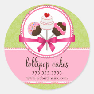 Cake Pops Bakery Box Seals
