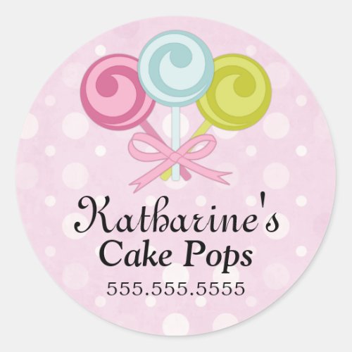 Cake Pops Bakery Box Seals