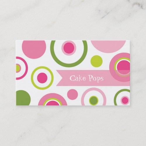 Cake Pops Bakery Business Card