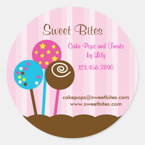 Cake Pops Bakery Sticker