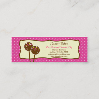 Cake Pops Bakery Tag / Business Card