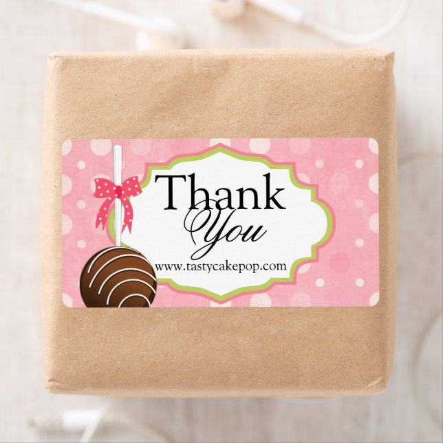 Cake Pops Bakery Thank You Label (Insitu)