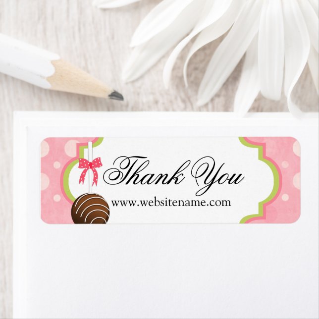 Cake Pops Bakery Thank You Label (Insitu)