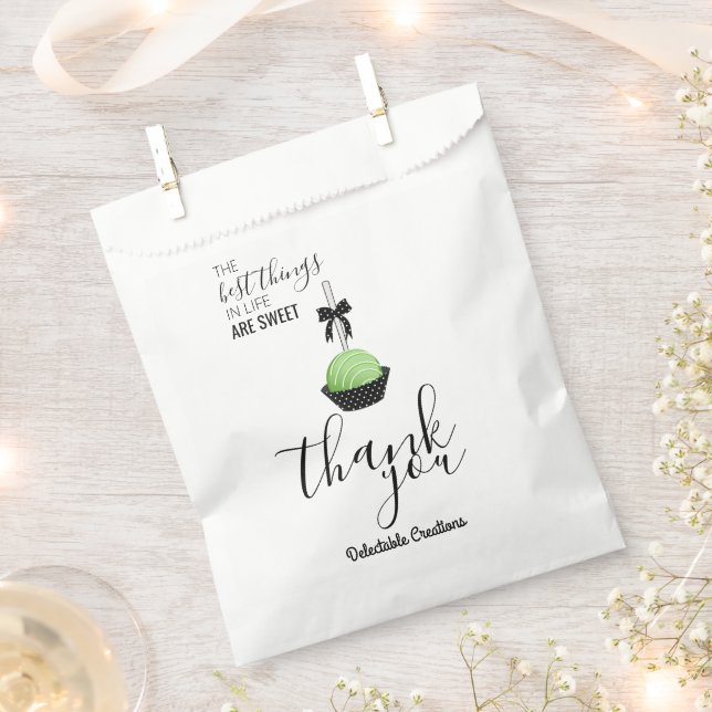 Cake Pops Baking Packaging Favor Bag (Clipped)