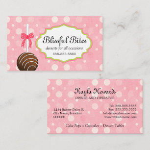 Cake Pops Business Card