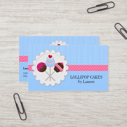 Cake Pops Business Cards