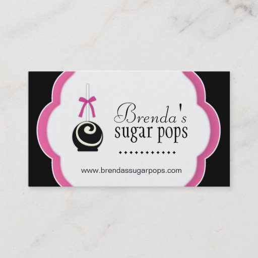 Customizable Cake Pops Business Cards