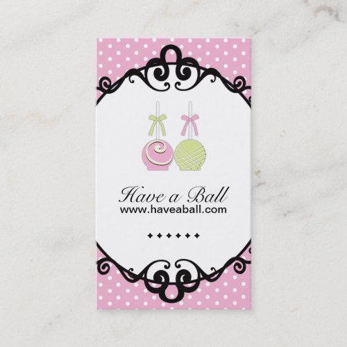 Cake Pops Business Cards