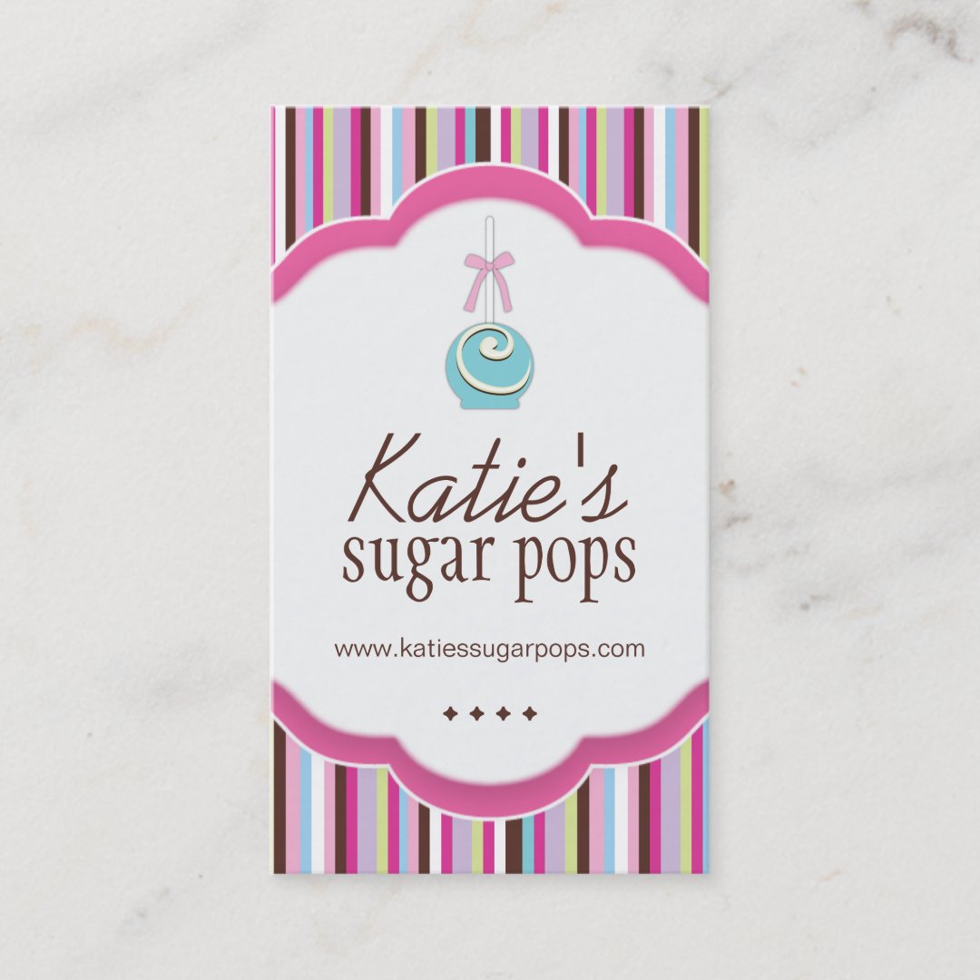 Cake Pops Business Cards Zazzle