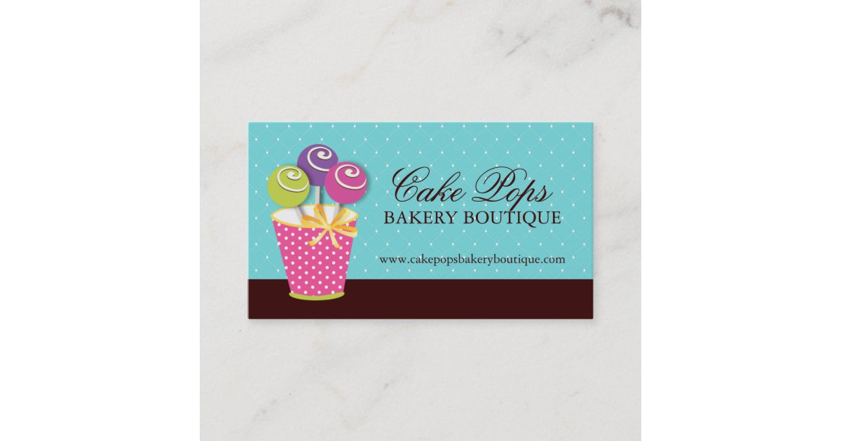 Cake Pops Business Cards Zazzle