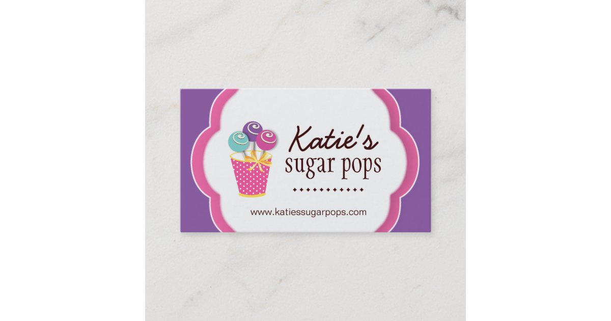 Cake Pops Business Cards Zazzle