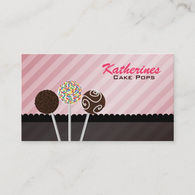 Cake Pops Business Cards (Front)