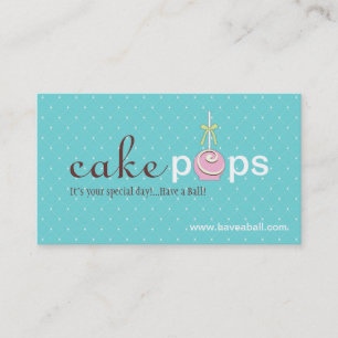 Cake Pops Business Cards