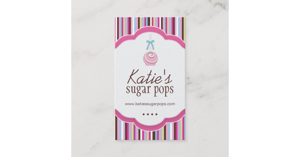 Cake Pops Business Cards Zazzle