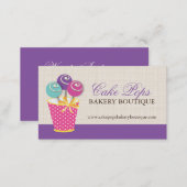 Cake Pops Business Cards (Front/Back)