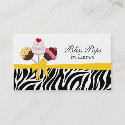 Cake Pops Business Cards