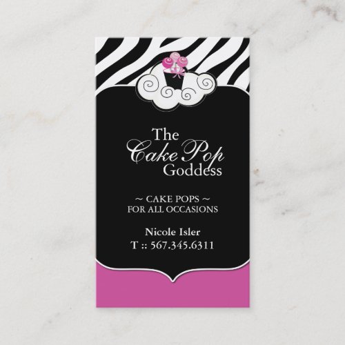 Cake Pops Business Cards - Custom