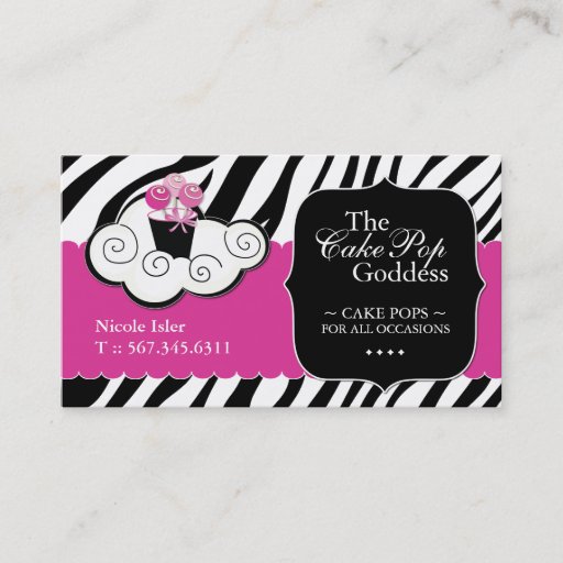 Customizable Cake Pops Business Cards - Custom