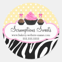 Cake Pops Cupcake Bakery Box Seal