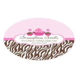 Cake Pops Cupcake Bakery Box Seals