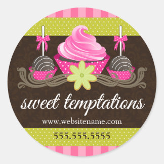 Cake Pops Cupcake Cookie Bakery Box Seals