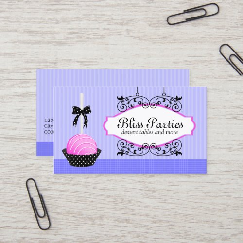 Cake Pops Desserts Business Cards