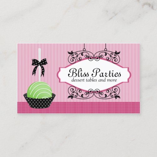 Cake Pops Desserts Business Cards