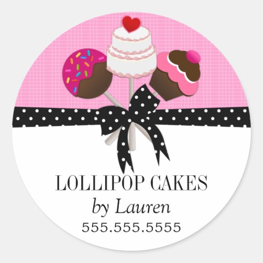 Cake Pops Fuchsia Stickers
