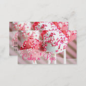 Cake Pops Shop Cupcakes Bakery Catering Business Card (Front/Back)