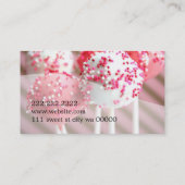 Cake Pops Shop Cupcakes Bakery Catering Business Card (Back)
