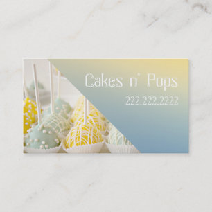 Cake Pops Shop Cupcakes Bakery Catering Business Card