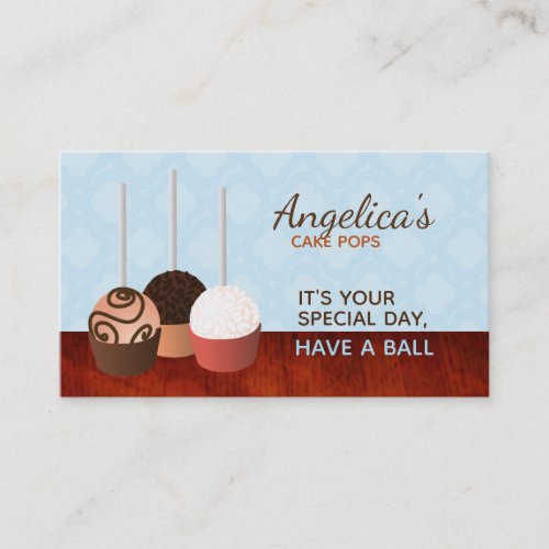 Cake Pops Slogans Business Cards