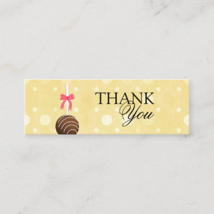 Cake Pops Thank You Tags