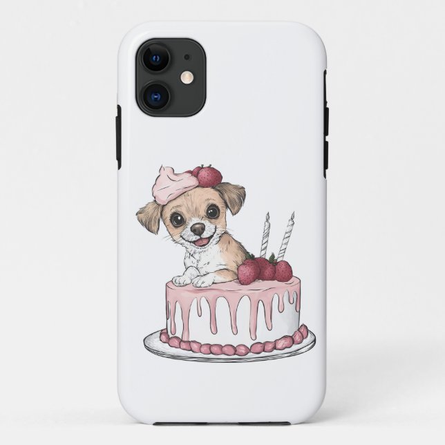 Cake Puppy Joy Case-Mate iPhone Case (Back)